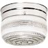 Satco Polished Chrome One-Light Small Flush Mount Drum