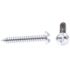 Generic Sheet Metal Screws, One-Way, Round Hd, #14,Zinc, Package Of 75