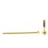 Generic Wood Screws, Flat Hd, Phil Dr, #6 X 2in, Brass, Package Of 25