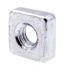 Generic Square Nuts, #8,zinc, Package Of 10