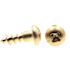 Generic Wood Screws, Rd Hd, Phil Dr, #8 X 1/2in, Brass, Package Of 25