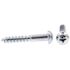 Generic #10 X 1-1/4" Wood Screws, Round Head, Phillips Drive, Zinc, Package Of 50