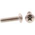 Generic #10-32 X 3/4" Machine Screw, Pan Head, Phillips, Stainless Steel, Package Of 25