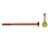 Generic Hex Head Cap Screws, Grade 8 Yellow Zinc, 1/4-20 X 3", Package Of 25