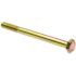 Generic Hex Head Cap Screws, Grade 8 Yellow Zinc, 1/4-20 X 3", Package Of 25