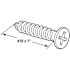 Generic Sentry Philfths, #10 X 1 In., Stl, Chrm Plated, Package Of 100