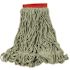 Rubbermaid Commercial Spr Stitch Bld Mop Heds Ctn/synthetc Gren Lrge Carton Of 6