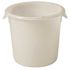 Rubbermaid Commercial 4 Qt White Round Polylne Food Strge Containr Package Of 12