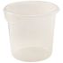 Rubbermaid Commercial 4 Qt Clear Round Polylne Food Strge Containr Package Of 12