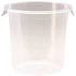 Rubbermaid Commercial 4 Qt Clear Round Polylne Food Strge Containr Package Of 12