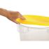Rubbermaid Commercial 1.5/2 Gal Yellow Rund Food Storage Cntner Ld Package Of 12