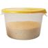 Rubbermaid Commercial 3/4.5/5.5 Gal Ylw Rnd Fd Storge Cntainer Lid Package Of 6