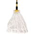 Rubbermaid Commercial Disposable Mop, Nonwoven Fiber, #24, 5 Headband, White