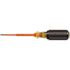 Klein Tools Screwdriver, Insulated 1/8 Inch Slotted, 4 Inch Length