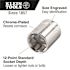 Klein Tools 1-1/16 Inch Standard 12-Point Socket 1/2 Inch Drive