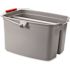 Rubbermaid Commercial Double Utility Pail, 17qt, Gray