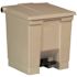Rubbermaid Commercial Indoor Utility Step-On Wste Cntinr, Squre, Plstc, 8 Gallon