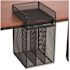 Safco Onyx Vertical Hanging Storage, 4 Sections, Letter Size, Black