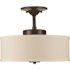Progress Lighting LED Inspire Antique Bronze One-Light Semi-Flush Mount Fixture
