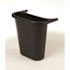 Rubbermaid Commercial 1 Gal Black Open Top Recycling Saddle Package Of 12