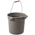 Rubbermaid Commercial 320oz Gry Rnd Plstc Mltiprpose Bckt Wth Sput Package Of 12