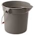 Rubbermaid Commercial 320oz Gry Rnd Plstc Mltiprpose Bckt Wth Sput Package Of 12