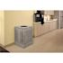 Rubbermaid Commercial Silhouetes Opn Top Sqr 40g Receptacle, Ss Wit Plastic Linr