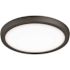Satco Blink LED 9" 13w 120v Cct Selectable Black Round Flush Mount Fixture