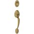Schlage F-Series Lock F58 Exterior Lever Plymouth Knob Antique Brass