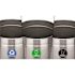 Alpine Industries 81 Gallon Stainless Deco Recycle/compost/can Package Of 3