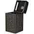 Alpine Industries 40-Gallon All-Weather Trash Can W/ Gr Stone Panels And Ashtray
