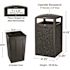 Alpine Industries 40-Gallon All-Weather Trash Can W/ Gr Stone Panels And Ashtray