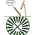 Alpine Industries 38 Gal Green Metal Slatted Outdoor Can Receptacle Rain Bonnet
