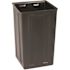 Alpine Industries 40 Gal OD Trash Receptacle Slatted Plastic Panels Grey