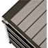Alpine Industries 40 Gal OD Trash Receptacle Slatted Plastic Panels Grey