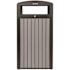 Alpine Industries 40 Gal OD Trash Receptacle Slatted Plastic Panels Grey