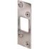 Prime-Line NICKEL Plated High Security Deadbolt Strike, Package Of 2