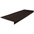 Roppe 12-1/4 X 3 Ft Brown Ribbed Rubber Square Nose Stair Tread