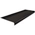 Roppe 12-1/4 X 4 Ft Black Ld Ribbed Rubber Round Nose Stair Tread