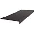 Roppe 12 X 7 Ft Black Raised Circular Rubber Sq. Nose Stair Tread