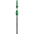 Unger Opti-Loc Aluminum Extension Pole, 4 Ft, Two Sections, Green/silver