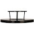 Alpine Industries Rain Bonnet Lid For Outdoor Metal Trash Can, 38-Gallon, Black