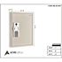 Adir Office 60-Key Steel Heavy-Duty Digital Lock Key Cabinet White