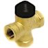 Siemens Valve Zone Valve Assembly 3 Way 1/2" Npt 120vac 2.5 Cv Linear Flow Brass