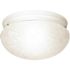 Satco Textured White Two-Light 12 Flush Mount