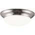 Generation Lighting LED Contemporary Chrome Nash One Light Ceiling Flush Mount
