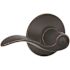 Schlage F-Series Lock F40 Privacy Lever Accent Lever Aged Bronze