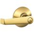 Schlage F-Series Lock F40 Privacy Lever Elan Lever Bright Brass