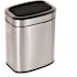 Alpine Industries 2.6 Gal. Stainless Steel Rectangular Liner Open Top Trash Can
