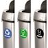 Alpine Industries 51 Gallon Stainless Recycle/trash/compost Recycle Package Of 3